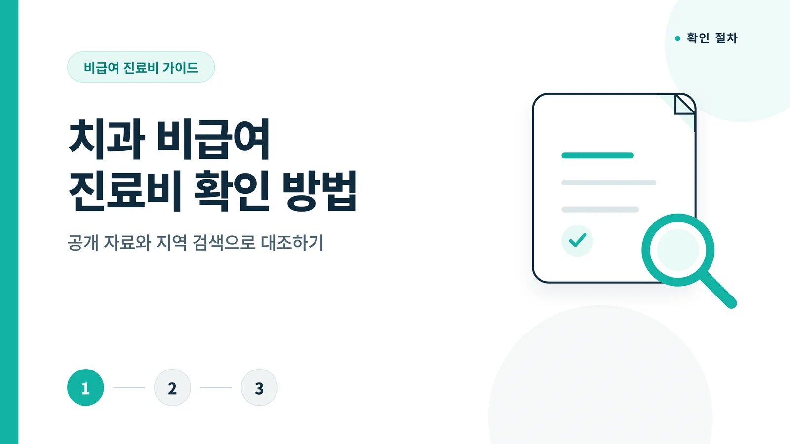 치과 비급여 진료비 확인 방...